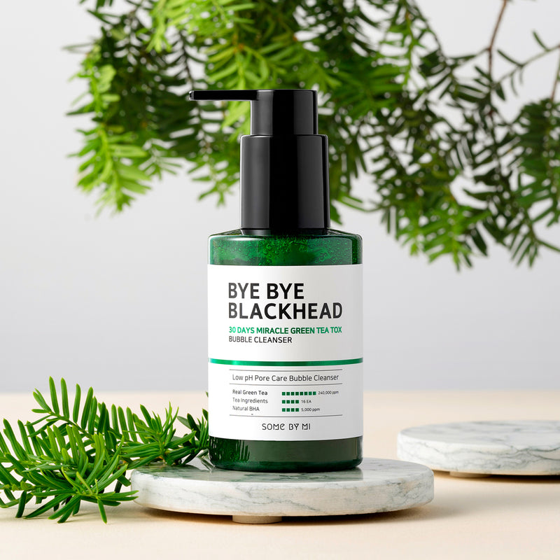 SOME BY MI BYE BYE BLACKHEAD 30 DAYS MIRACLE GREEN TEA TOX BUBBLE CLEANSER