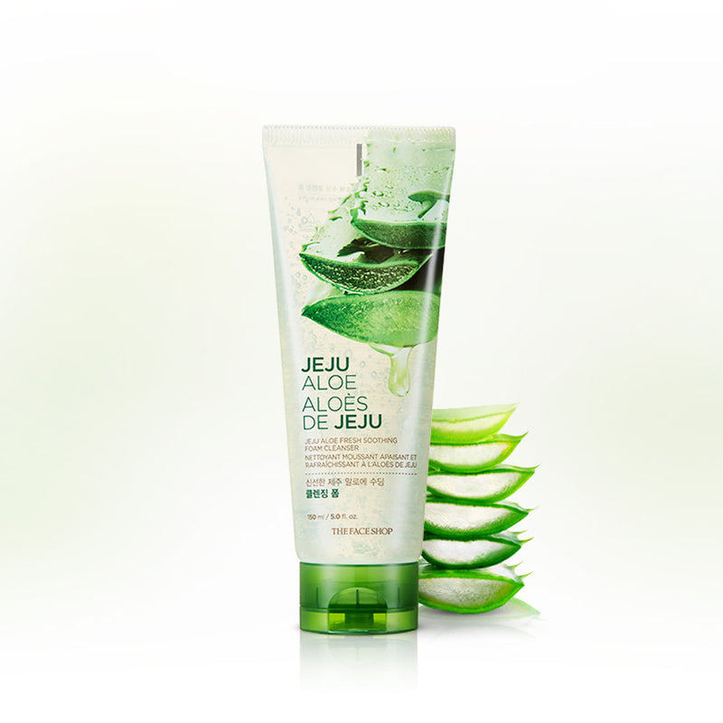 THEFACESHOP JEJU ALOE FRESH SOOTHING FOAM CLEANSER