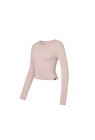 XEXYMIX All Day Feather Crop Top - Evening Pink