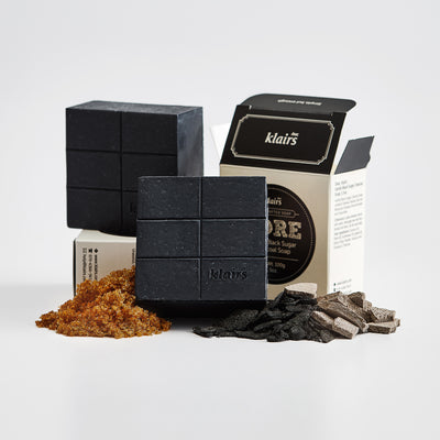 Dear Klaris Gentle Black Sugar Charcoal Soap