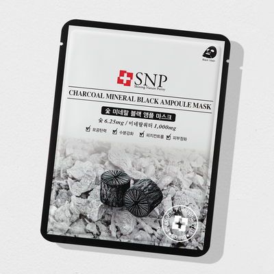 SNP Charcoal Mineral Black Ampoule Mask