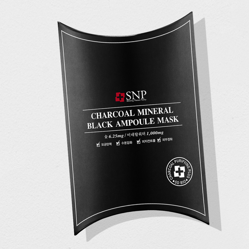 SNP Charcoal Mineral Black Ampoule Mask