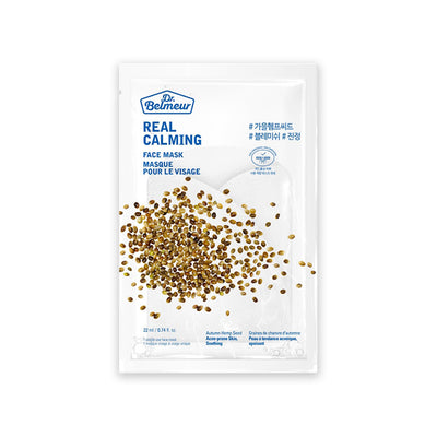 DR.BELMEUR REAL CALMING FACE MASK - AUTUMN HEMP SEED