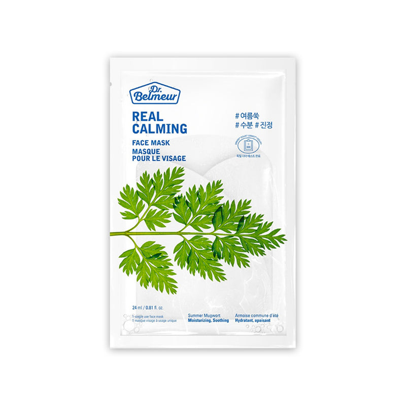 DR.BELMEUR REAL CALMING FACE MASK - SUMMER MUGWORT