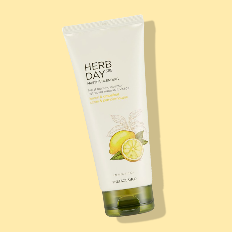 THEFACESHOP Herb Day 365 Foaming Cleanser - Lemon & Grapefruit