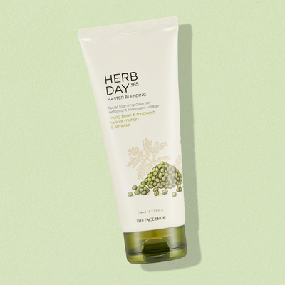 THEFACESHOP Herb Day 365 Foaming Cleanser - Mungbean & Mugwort