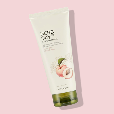 THEFACESHOP Herb Day 365 Foaming Cleanser - Peach & Fig