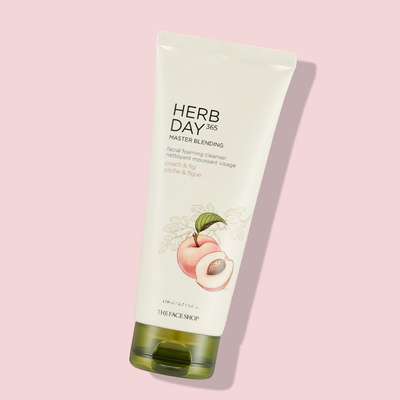 THEFACESHOP Herb Day 365 Foaming Cleanser - Peach & Fig