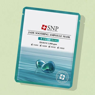 SNP Jade Soothing Ampoule  Mask