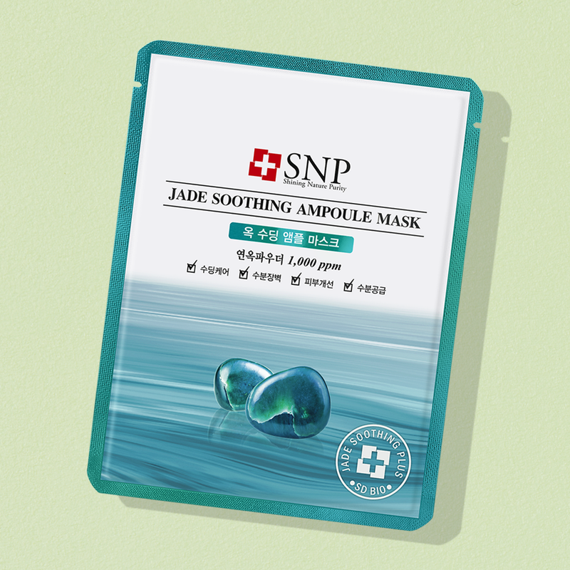 SNP Jade Soothing Ampoule  Mask