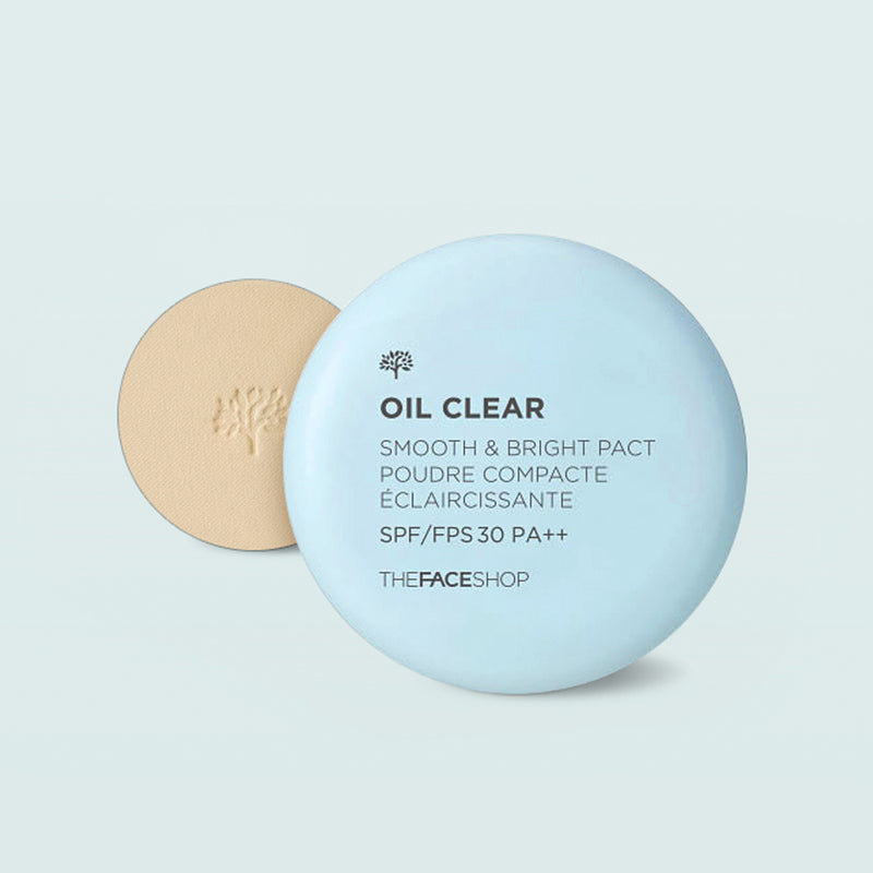 THEFACESHOP OIL CLEAR SMOOTH & BRIGHT PACT V201