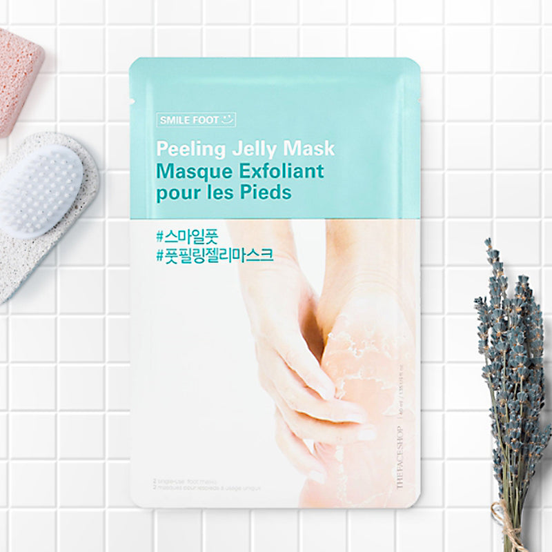 THEFACESHOP SMILE FOOT PEELING JELLY MASK