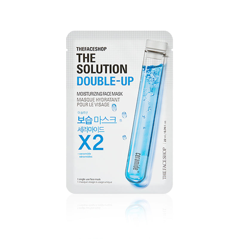 THEFACESHOP THE SOLUTION DOUBLE-UP MOISTURIZING FACE MASK
