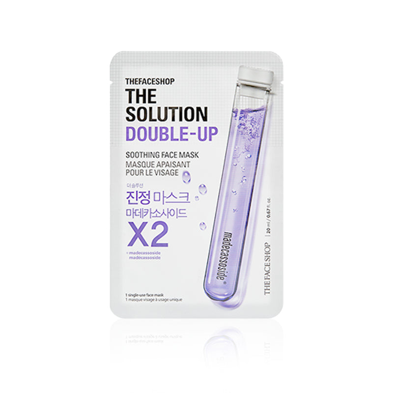 THEFACESHOP THE SOLUTION DOUBLE-UP SOOTHING FACE MASK