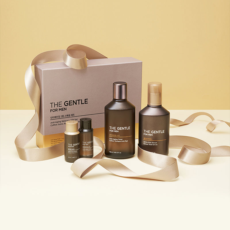 THE GENTLE FOR MEN TONER & ALL-IN-ONE SERUM SKINCARE SET