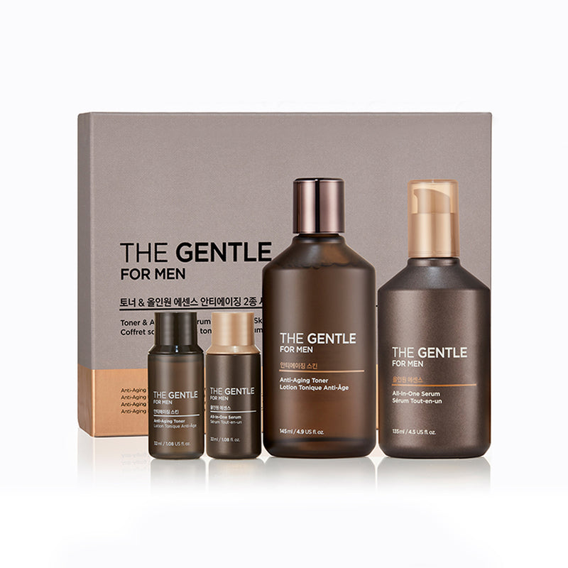 THE GENTLE FOR MEN TONER & ALL-IN-ONE SERUM SKINCARE SET