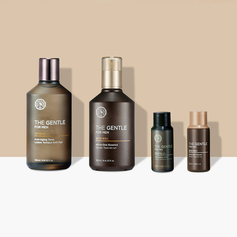 THE GENTLE FOR MEN TONER & ALL-IN-ONE SERUM SKINCARE SET